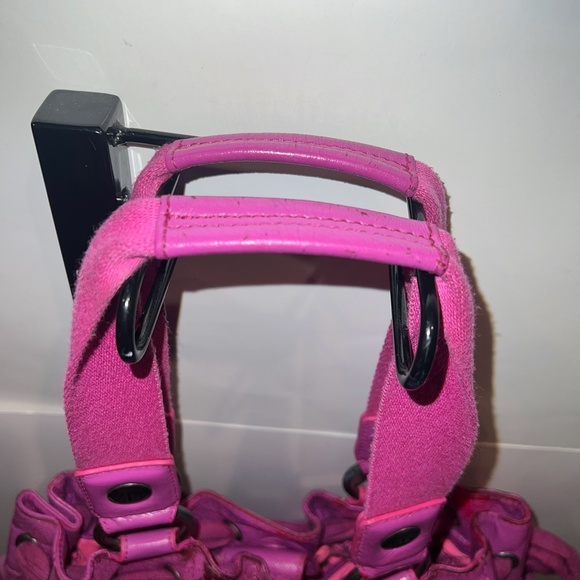 Rare Vintage Pink Juicy Couture Purse Y2K Tote Bag Handbag Daydreamer Velour - Picture 4 of 11